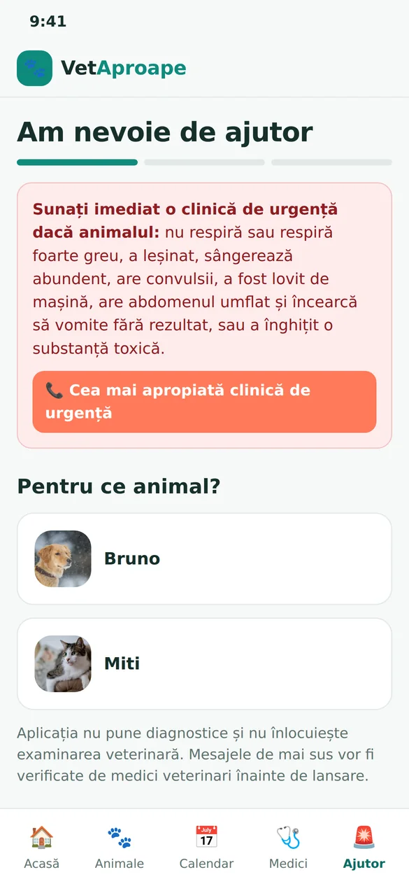 Fluxul de ajutor, gândit pentru momente de stres.